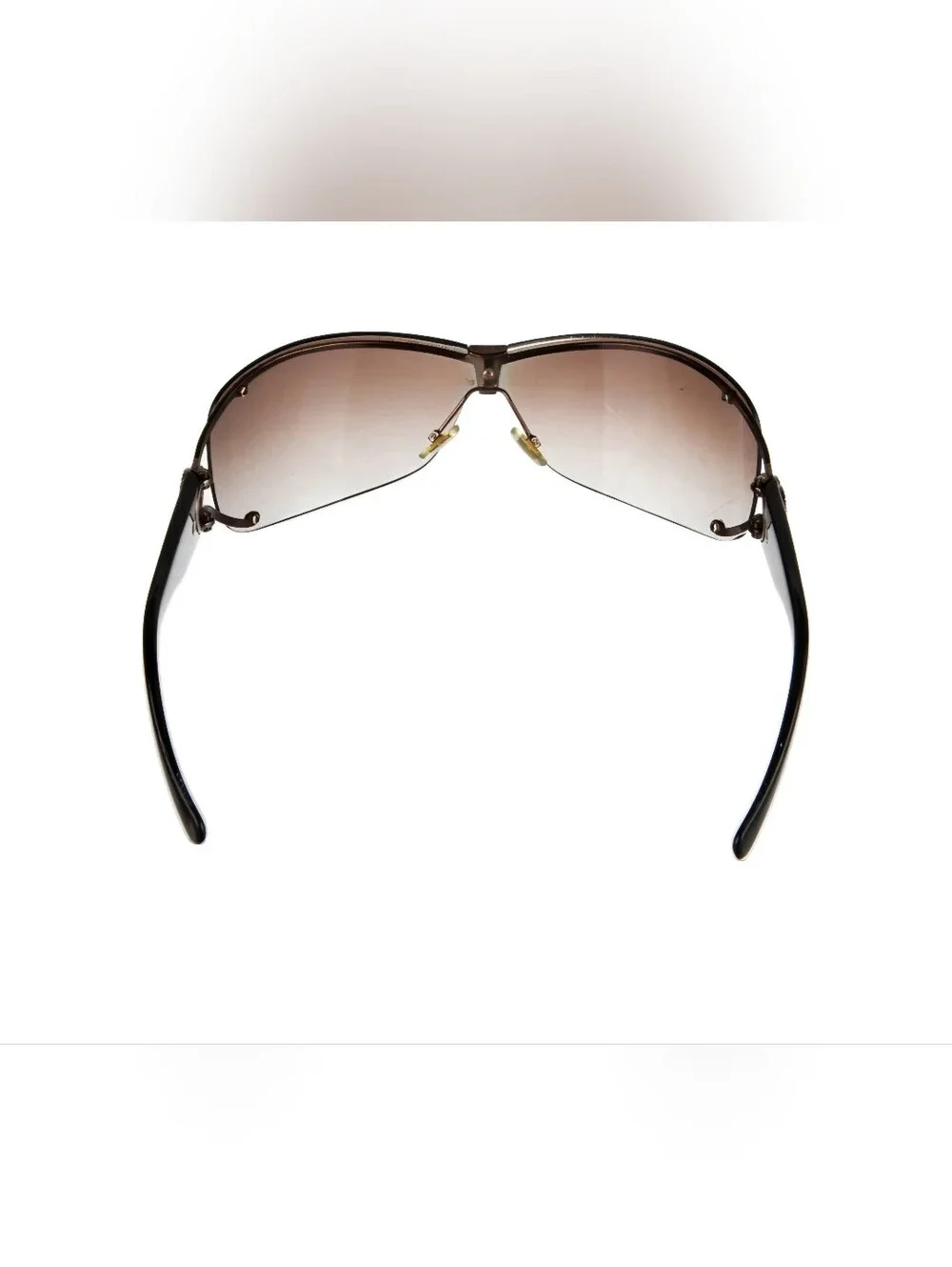 Gucci Women’s Brown Rimless Shield Sunglasses